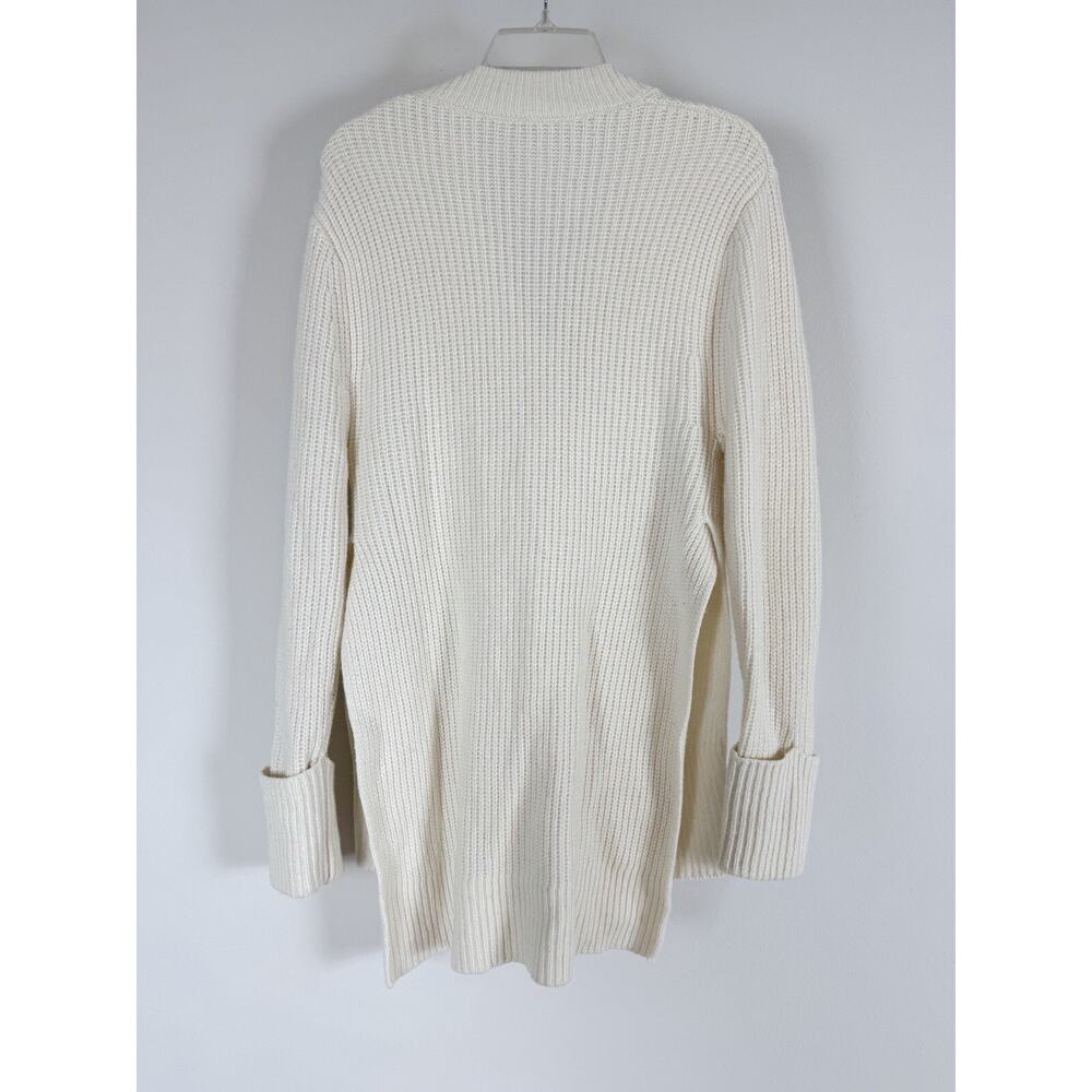 Athleta Sweater Oversized Wool Relaxed Chunky Knit Ivory $149 - Picture 4 of 11